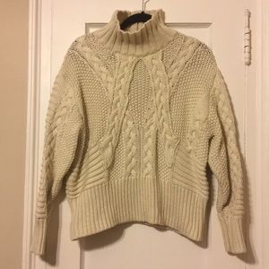 Zara Turtleneck Cable Knit Sweater